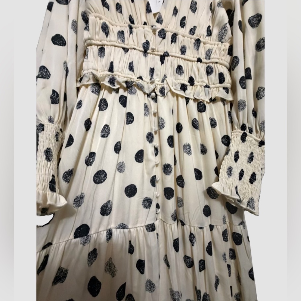 Black & Cream Polka Dot Dress - Picture 8 of 8